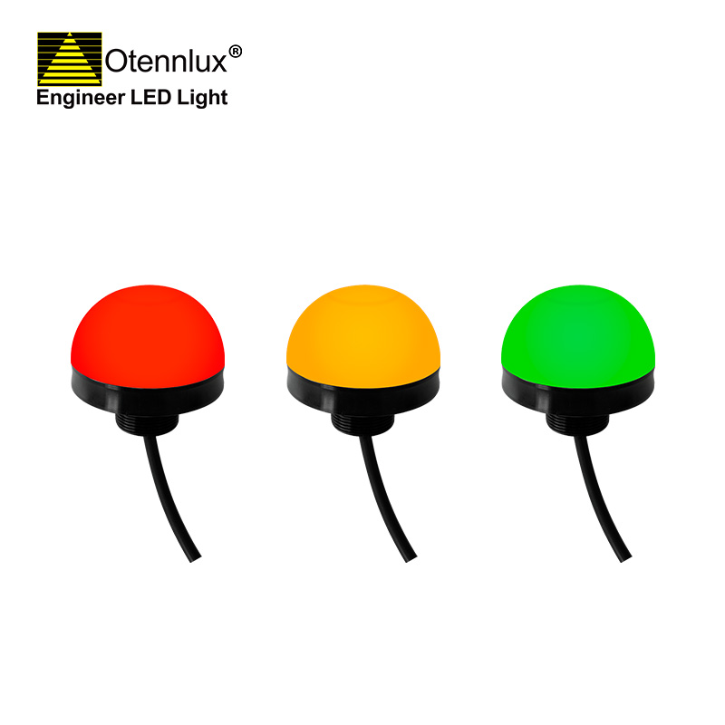Otennlux O70 24v 70mm 3색 LED 신호 온난화 조명